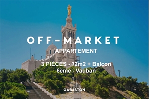 appartement à la vente -   13006  MARSEILLE 6E ARRONDISSEMENT, surface 71,77 m2 vente appartement - APR723867